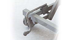 Wandafstandshouder lang aan hoofdeinde