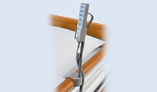 Handbedieninghouder voor gedeeld bedhek