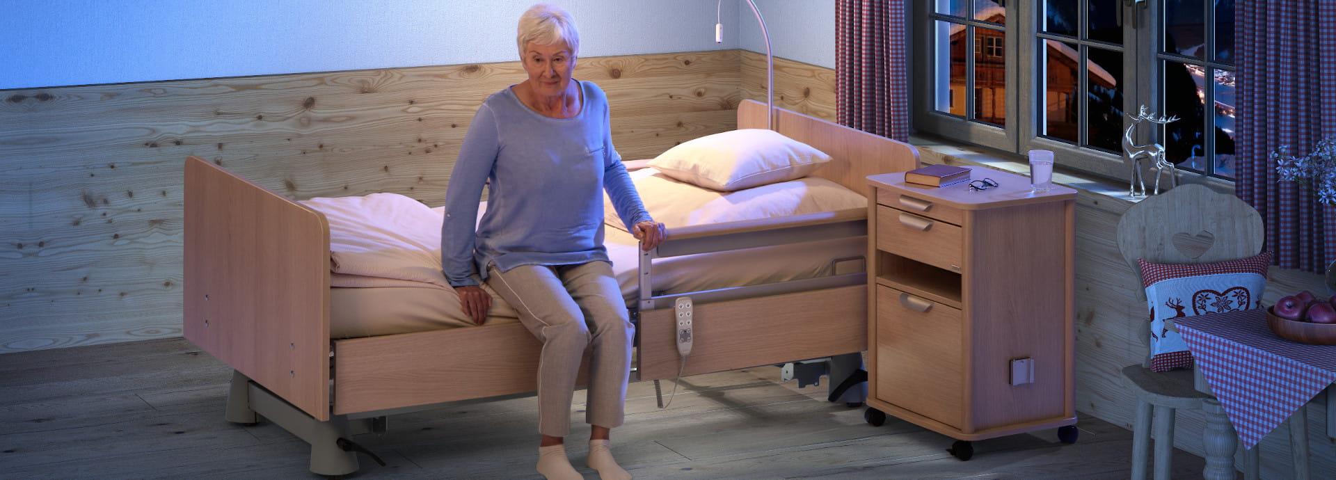 De carisma sc, het lage verpleegbed 